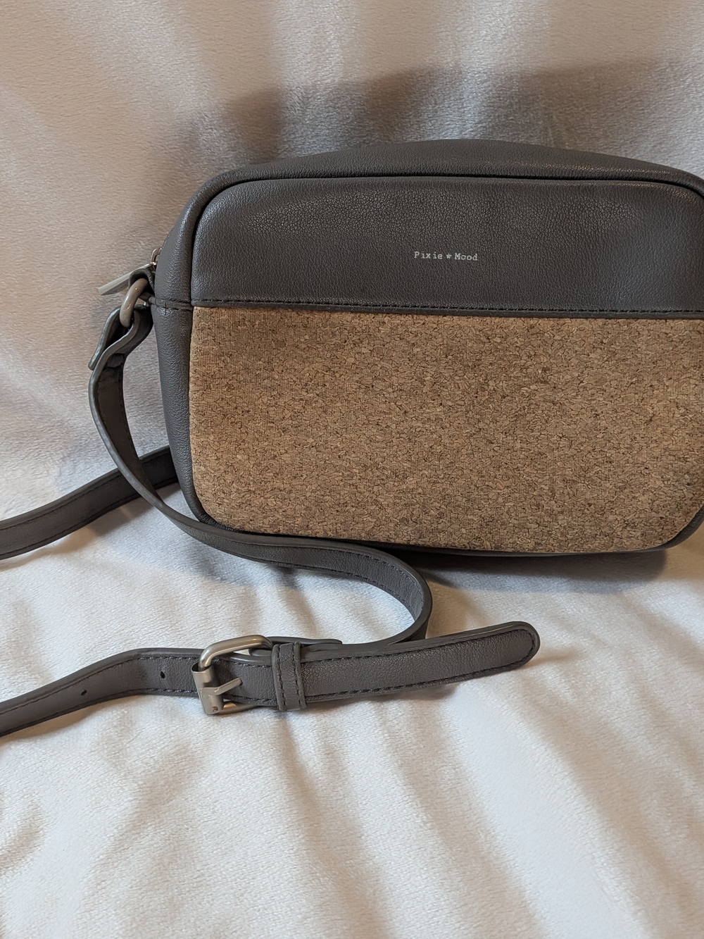 Pixie Mood Chloe Vegan Leather And Cork Crossbody Bag